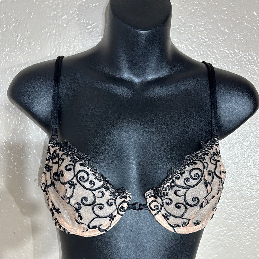 Victoria’s Secret 34B Plunge underwire floral boho‎ whimsical fairy ethereal bra